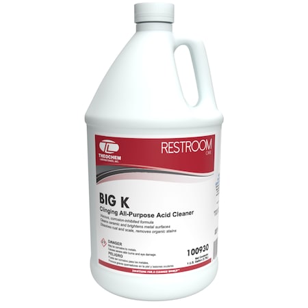 Theochem BIG K - 4/1 GL CASE, Acid Cleaners, 4PK 100930-99990-7G